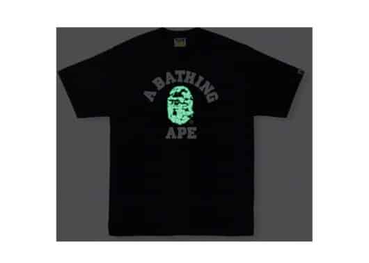 BAPE Text Code Camo College Tee Black - Image 2