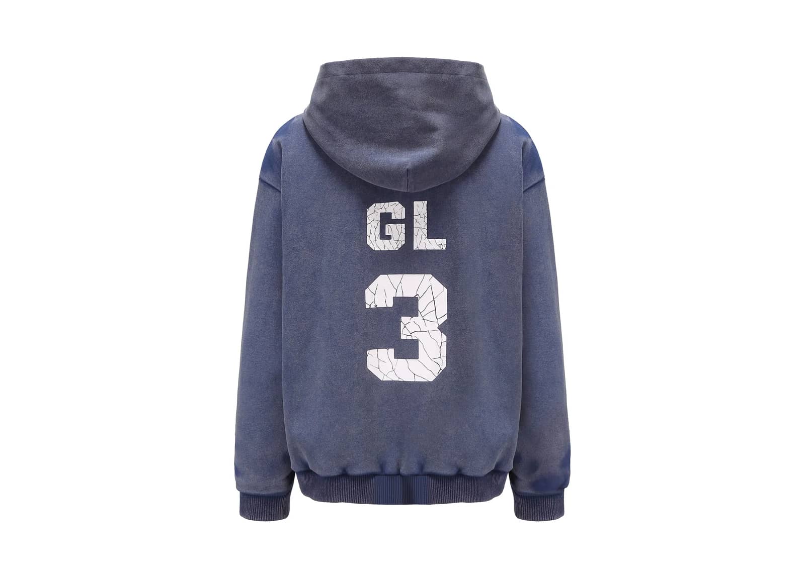 Buy Galliano Landor Snow Washed Logo Zip Hoodie Blue Online in
