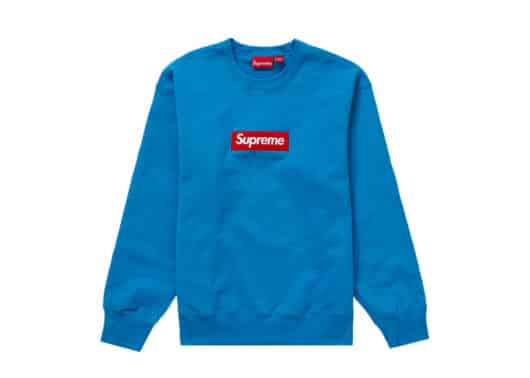 Supreme Box Logo Crewneck (FW22) Blue