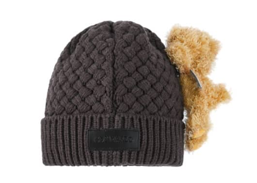 13De Marzo Bear Weave Beanie Brown