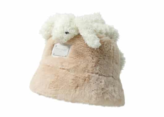 13De Marzo Furry Rabbit Bucket Hat Light Grey