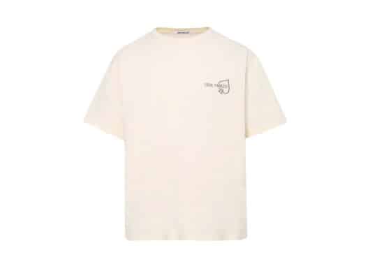 13De Marzo Poker Three-dimensional Heart Tee Beige - Image 2