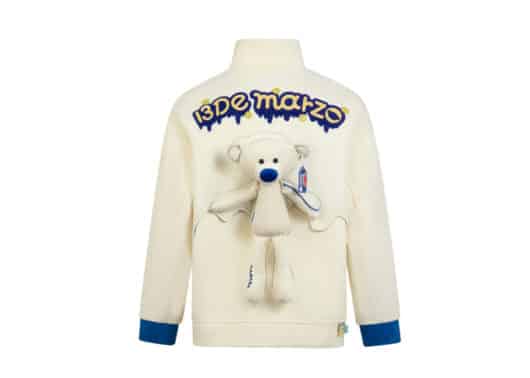 13De Marzo x Peko Bear Fleece Coat Cream