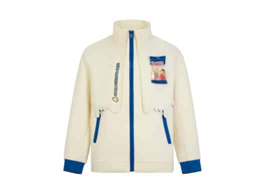 13De Marzo x Peko Bear Fleece Coat Cream - Image 2