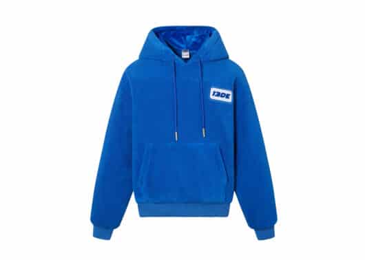 13De Marzo x Sesame Street Cookie Monster Bear Fleece Hoodie Blue - Image 2