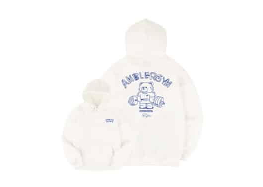 Ambler Deadlift Bear Hoodie Ivory AHP908