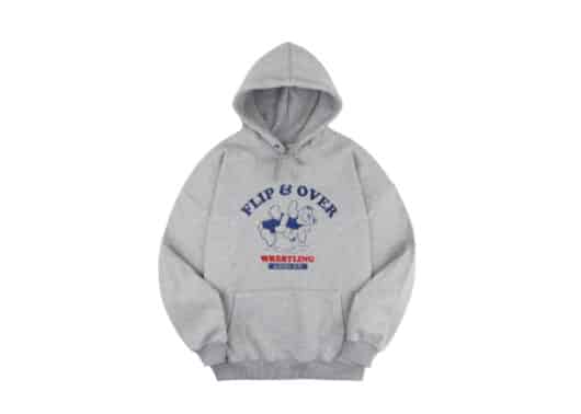 Ambler Flip Over Bear Hoodie Melange AHP910
