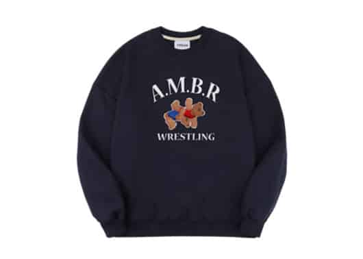 Ambler Wrestling Crewneck Navy AMM1022