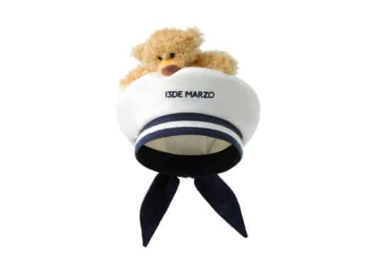 13De Marzo Bear Sailor Beret White