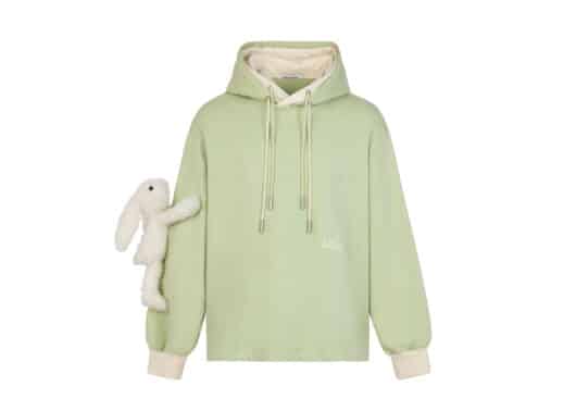 13De Marzo Bunny Forearm Hoodie Green
