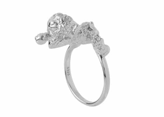 13De Marzo Lazy Bear Ring Silver