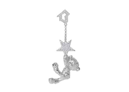 13De Marzo Star Bear Ear Ring Silver (Left)