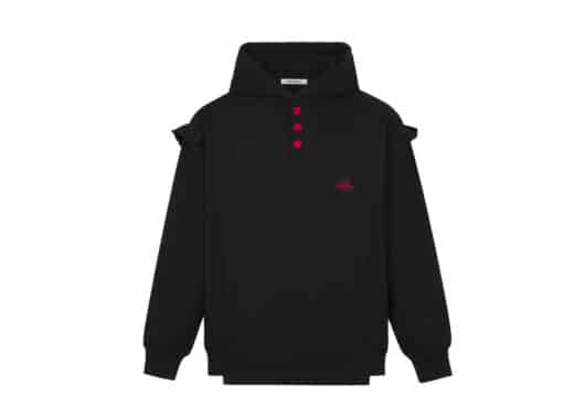 13De Marzo Valentine Heart&Bow Hoodie Black - Image 2
