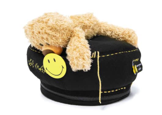 13De Marzo x Smiley Bear Zip Beret Black - Image 2