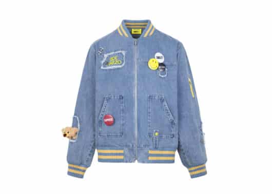 13De Marzo x Smiley Broken Pin Denim Jacket Blue