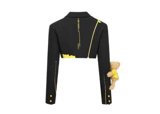 13De Marzo x Smiley Broken Suture Short Suit Black - Image 2