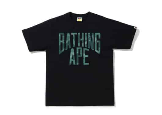 Bape Color Camo NYC Logo Tee Black/Green