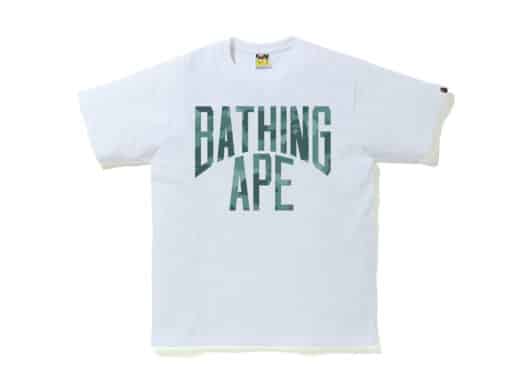 Bape Color Camo NYC Logo Tee White/Green