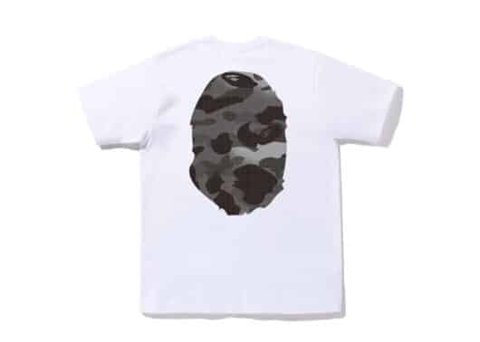 Bape Grid Camo Big Ape Head Tee White Black - Image 2