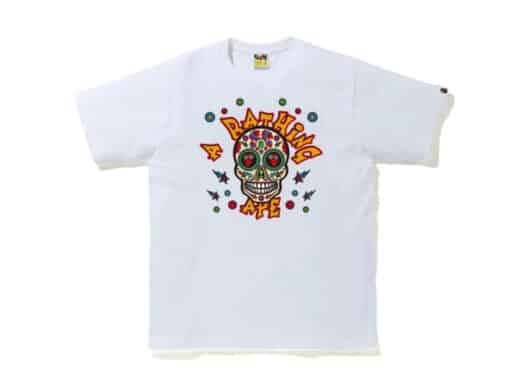Bape Sugar Skull Tee White