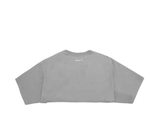Nervis Basic Smile Puff Logo Cropped Tee Grey - Image 2