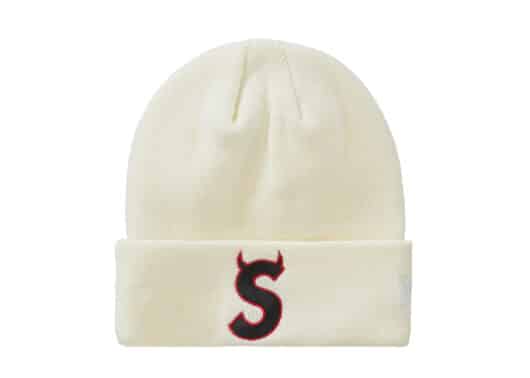 Supreme New Era S Logo Beanie (FW22) Natural