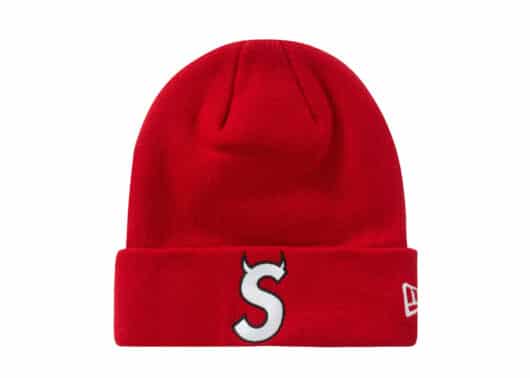 Supreme New Era S Logo Beanie (FW22) Red