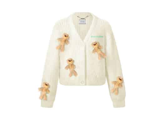 13De Marzo Doozoo Knit Cardigan White front view