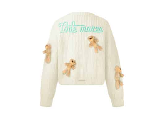 13De Marzo Doozoo Knit Cardigan White back view