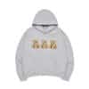 ADLV Three Boucle Bear Hoodie Light Grey