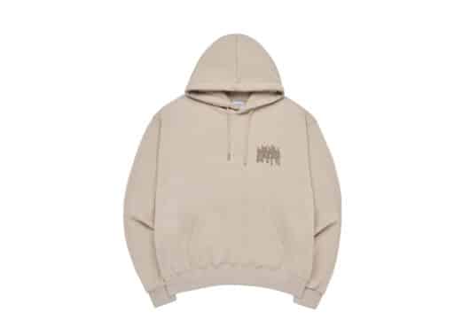 ADLV Unbalance Big Logo Hoodie Beige - Image 2