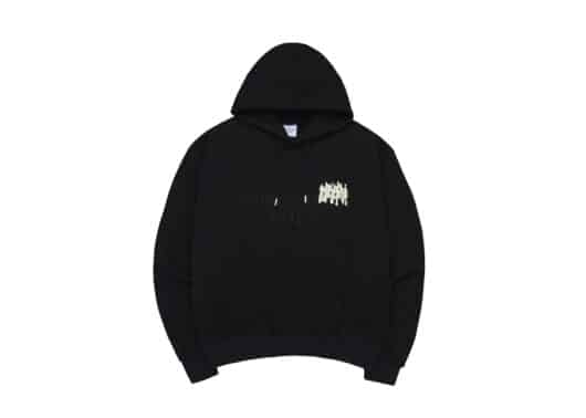 ADLV Unbalance Big Logo Hoodie Black - Image 2