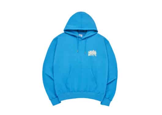ADLV Unbalance Big Logo Hoodie Blue - Image 2