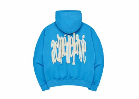 ADLV Unbalance Big Logo Hoodie Blue