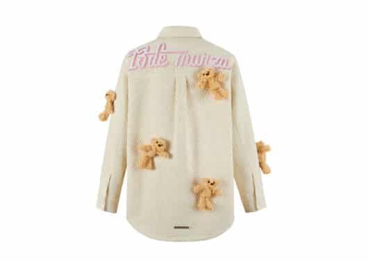 13De Marzo Mini Doozoo Shirt Jacket White back view