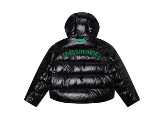 A Few Good Kids Basic Logo Puffer Down Jacket Black - Image 2