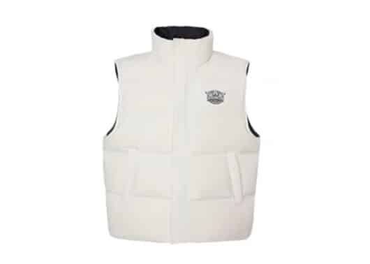 A Few Good Kids City Night View Vest Black White (Double Sided) inside front view