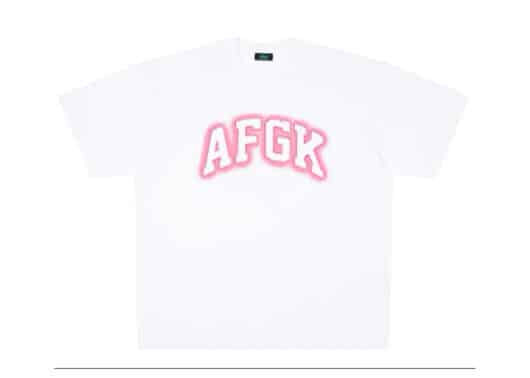 A Few Good Kids Glowing Effect Embroidered Logo Tee White front view