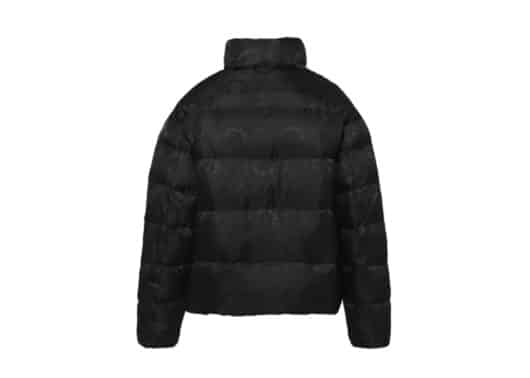 A Few Good Kids Monogram Puffer Jacket Black back view