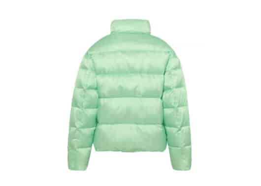 A Few Good Kids Monogram Puffer Jacket Green back view
