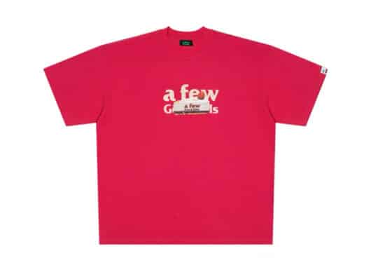 A Few Good Kids Rasperry Cake Logo Tee Red front view