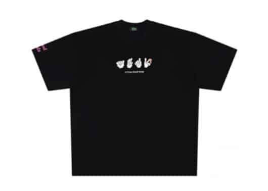 A Few Good Kids Sign Language Tee Black front view