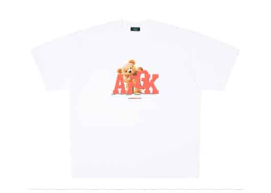 A Few Good Kids Teddy Bear Logo Tee White front view