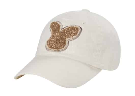 ADLV Fuzzy Bear Boucle Ball Cap Cream front view