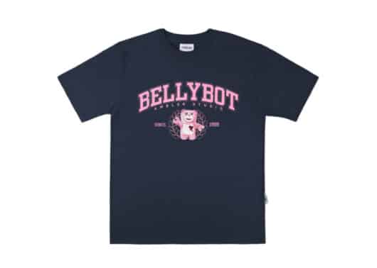 Ambler Bellybot Bear Tee Navy BS207 front view