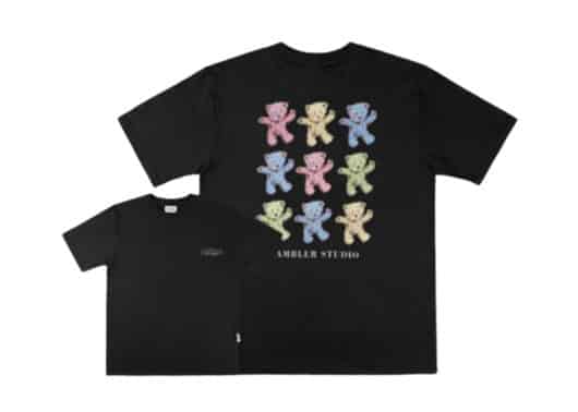 Ambler Colorful Bear Tee Black AS1016