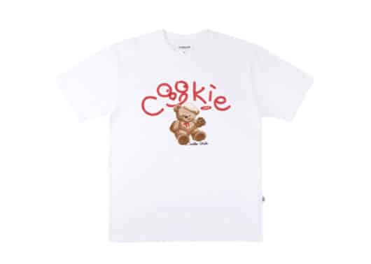 Ambler Cookie Bear Tee White AS1002 front view