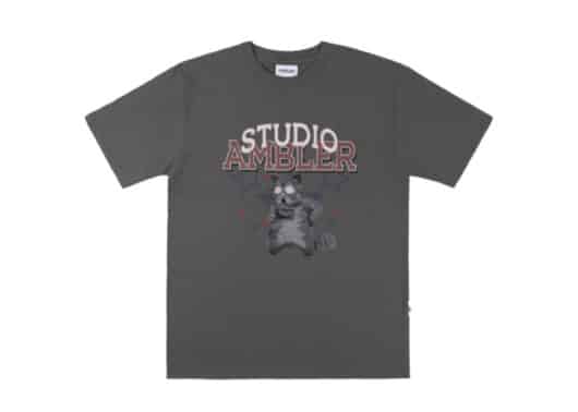 Ambler Playful Cat Tee Dark Grey AS1008