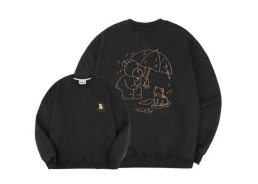 Ambler Rainy Day Crewneck Black AMM1102