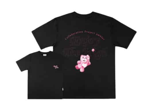 Ambler Tennis Belly Bear Tee Black BS201